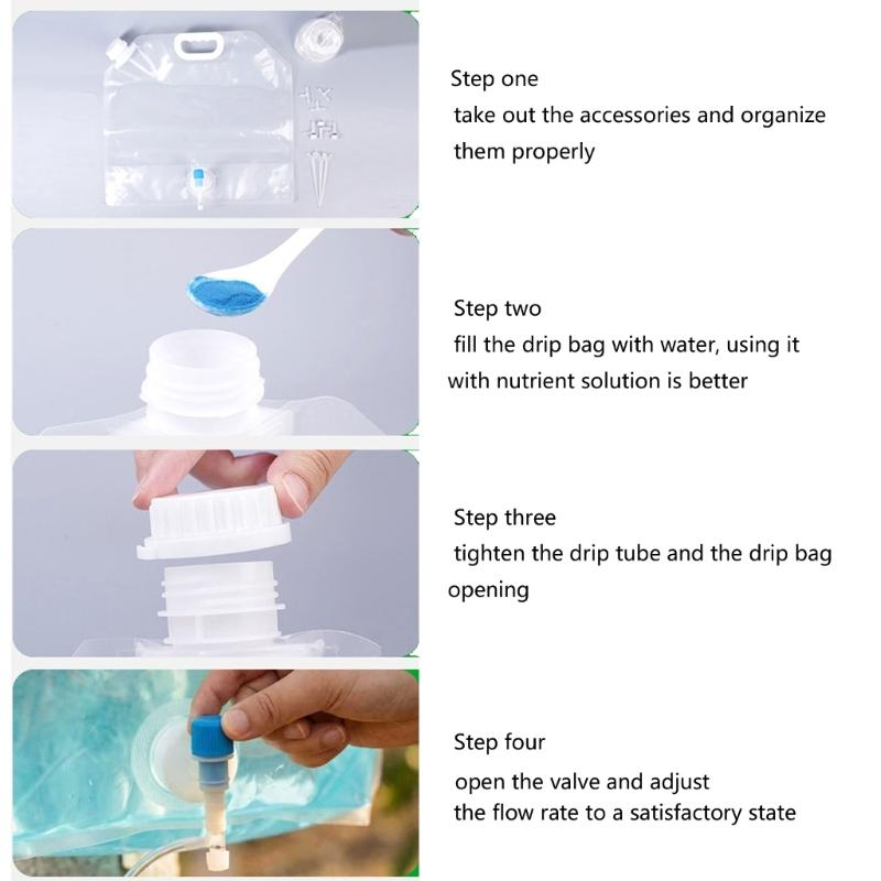 Big Size 10L Plant Water Bag With Regulator For Efficient Garden Moisturizing