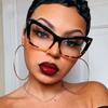 Cat Eye Prescription Frames Glasses Women Retro Optics Spectacle Frame Personality Fashion Eyeglasses Luxury Brand Designer