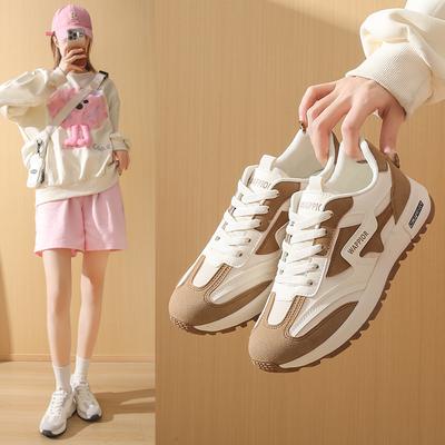Новые папины кроссовки женские туфли весенние студенческие спортивные кроссовки для бега повседневные туфли толстая подошва увеличивает рост