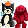 Плюшевая игрушка Jellycat Красный Заяц Бонни с коротким мехом для детей и коллекционеров