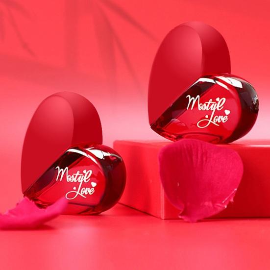 1 бутылка, 50 мл, женские духи Love, стойкий аромат, модные духи в форме сердца для фестивалей, Дня святого Валентина