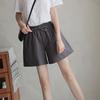 Women Shorts Elastic Waist Adjustable Drawstring Casual Shorts with Pockets Wide Leg