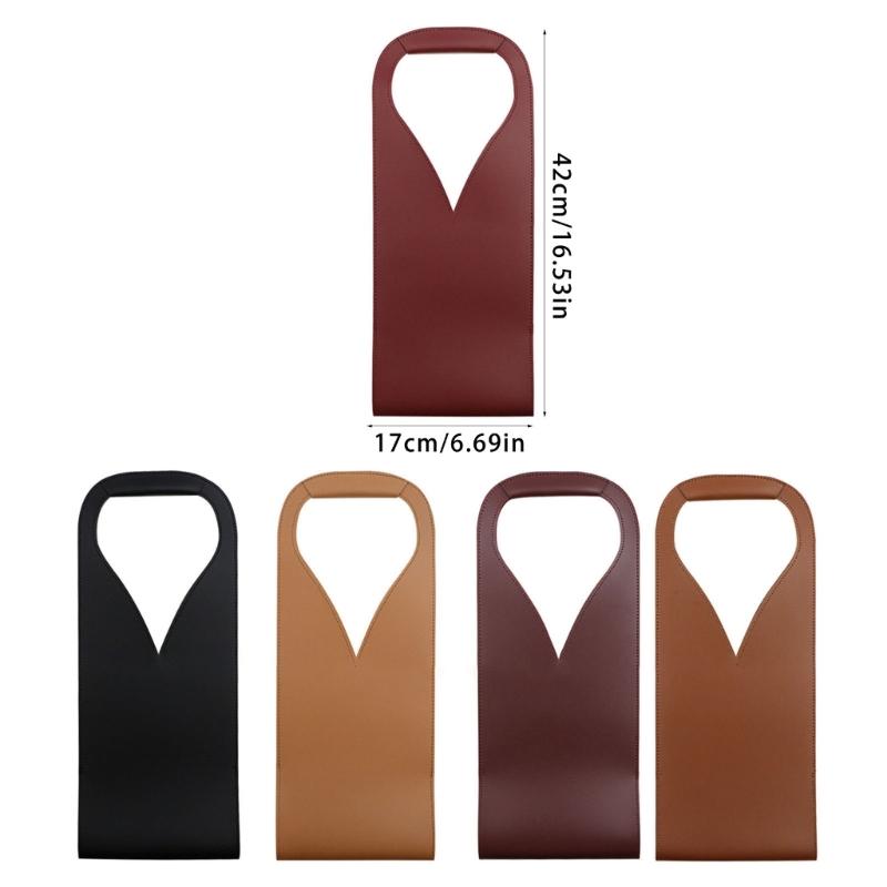 Универсальная винная сумка из ПУ кожи, чехол для вина, винная сумка для домашних посиделок и деловых ужинов, держатель-протектор для вина