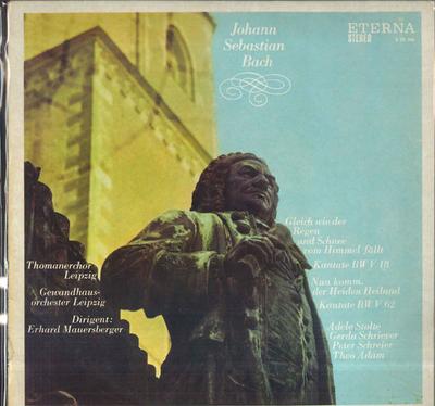 Виниловая пластинка ERHARD MAUERSBERGER GEWANDHAUSORCH И.С. Бах Кантата BWV18 Gleich Wie 825989 ETERNA 1969 Германия Классическая Б/у