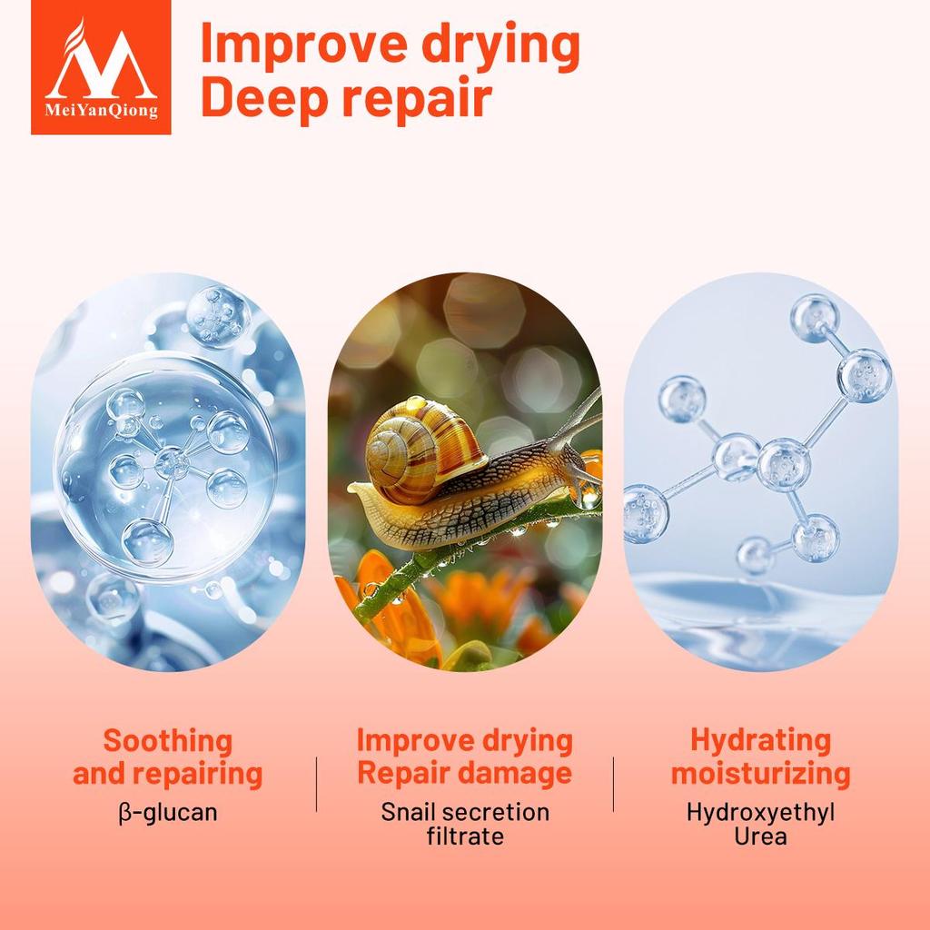 MeiYanQiong Слизь улитки Сыворотка Мелеуровая кислота Против морщин Антивозрастная Увлажняющая Подтягивающая кожу