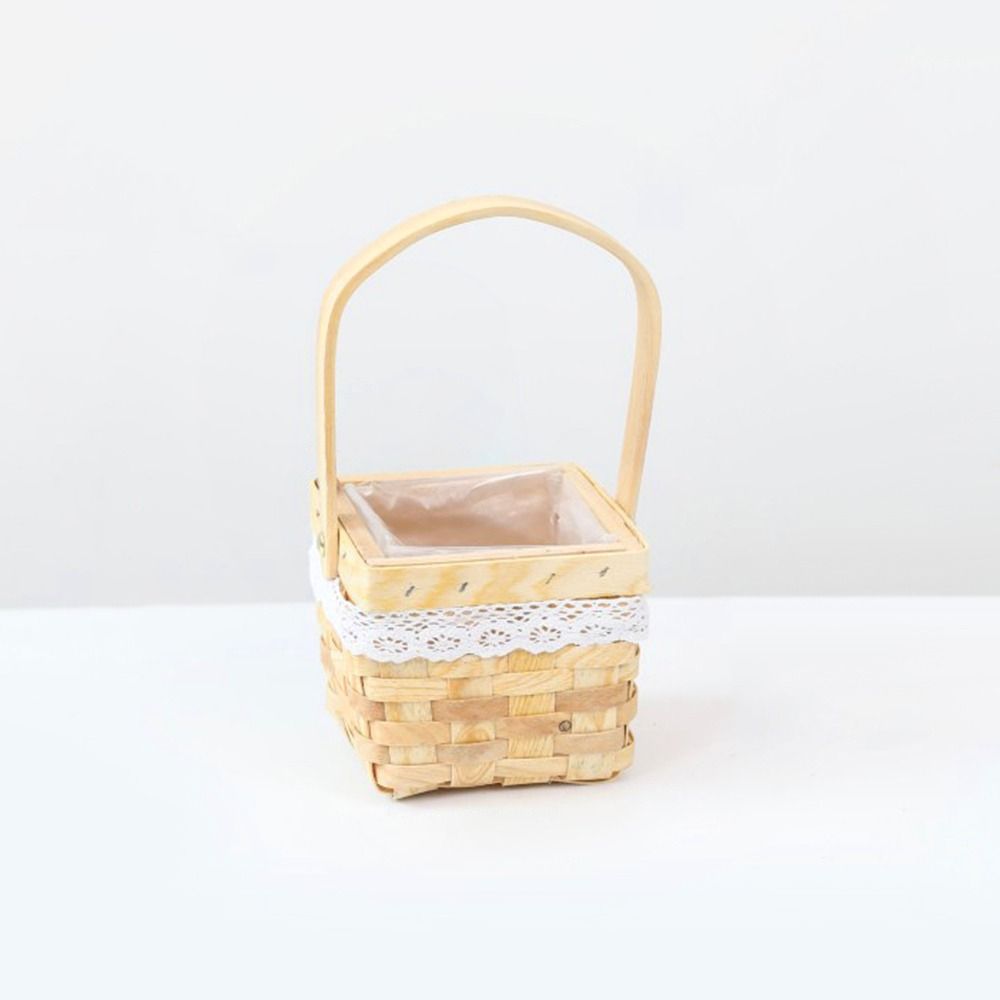 Мини Миниатюрная Плетеная Корзинка из Бумажной Лозы Ручная Работа Корзинка для Цветов для Кукол BJD/для Кукол Ob11