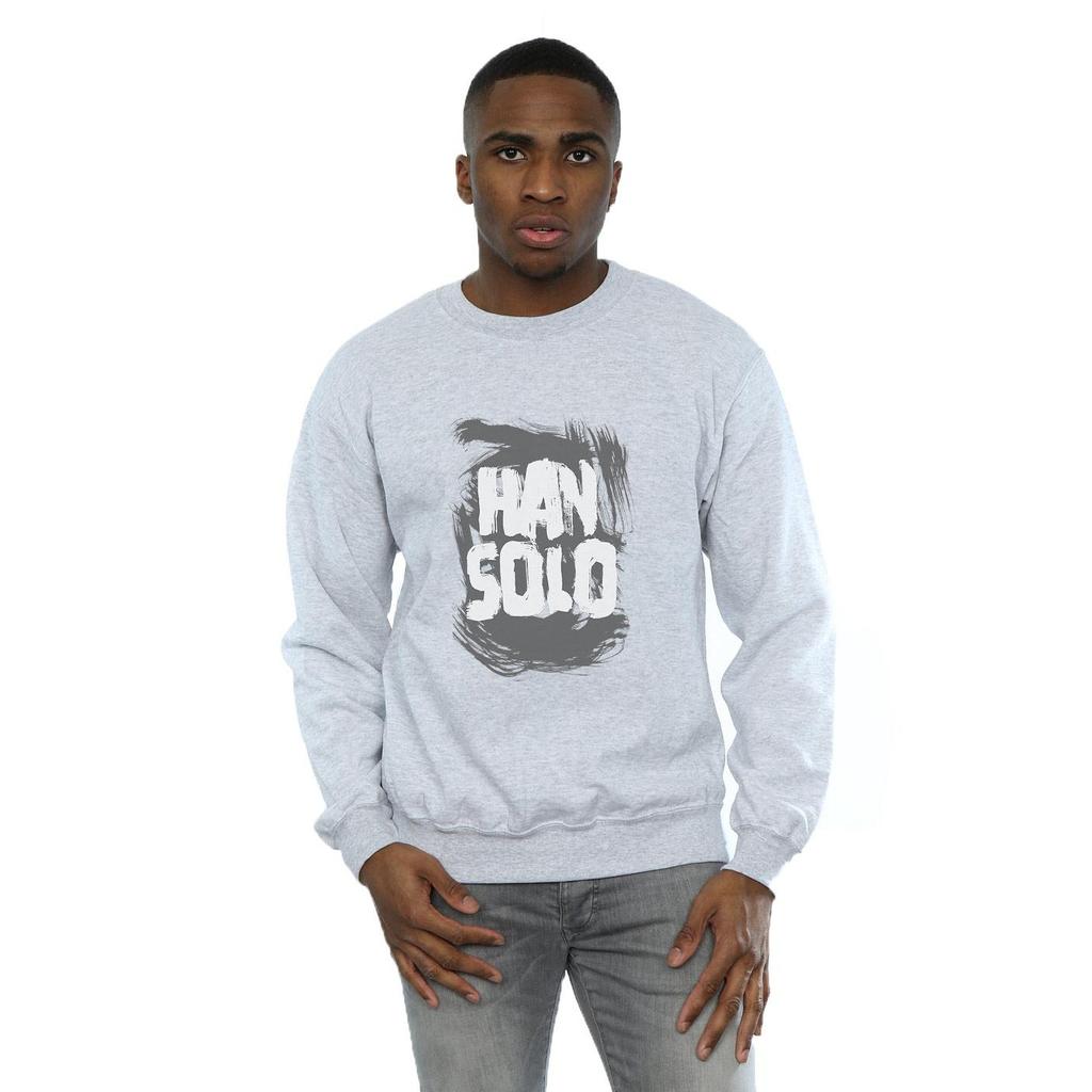 Star Wars Mens Han Solo Text Sweatshirt
