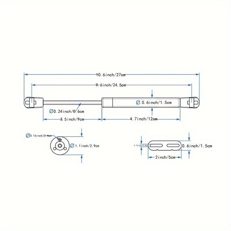 4 шт. газовая амортизаторная стойка, пружинные амортизаторы, петля для крепления крышки, газовые опоры для шкафа, крышка ящика для инструментов, игрушечный инструмент для работы, коробка с шариковыми шпильками