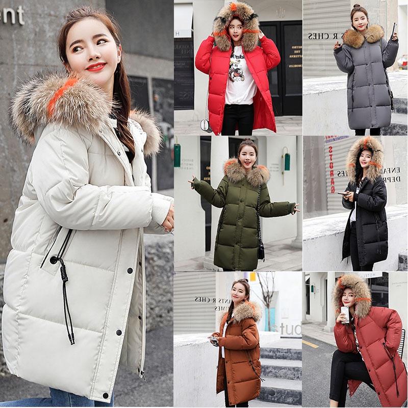 Premium Quality In The Long Section Of Down Cotton Women's Fashion Thickening Casual Wind Coats For All Occasions