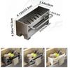Carbon Steel Sink Sponge Holder Compact Sink Stand Stylish Soap Drainer Towel Rack  for Home