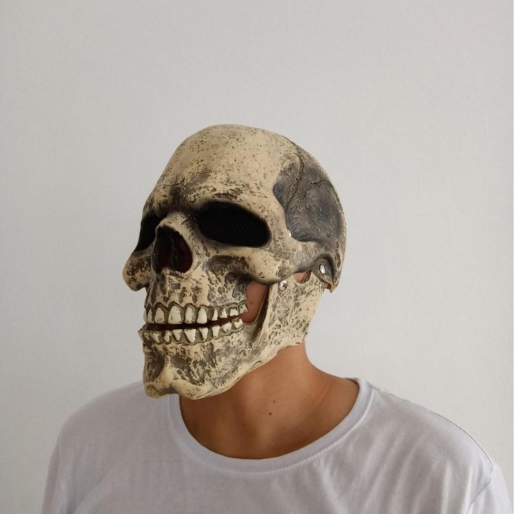 Halloween Skull Mask with Moving Mouth