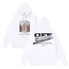 1280 Off-White 2025 Autumn/Winter New Audio Train Printed Pattern Hoodie Hoodie Men's and Women's Hoodie