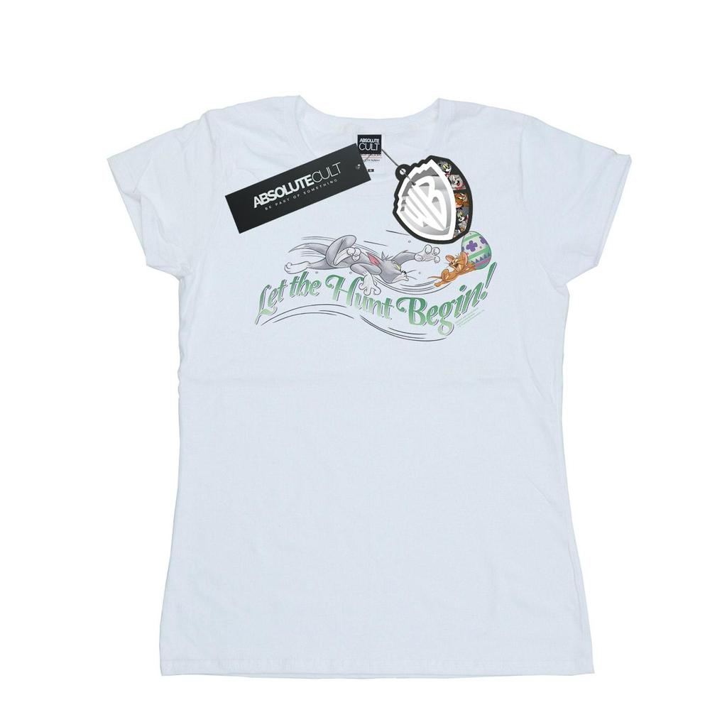 Tom And Jerry Womens/Ladies Let The Hunt Begin Cotton T-Shirt
