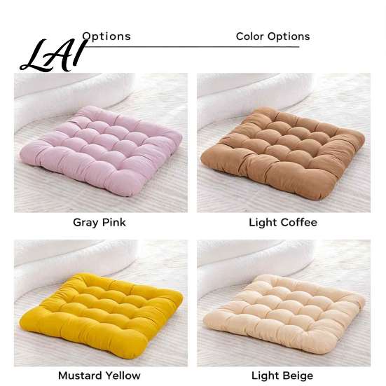 Pressure Relief Pad for Long Sitting Office Chair Cushion Breathable Seat Pad 40x40cm Soft Polyester Cushion Stuffed Floor Home Reading Nook