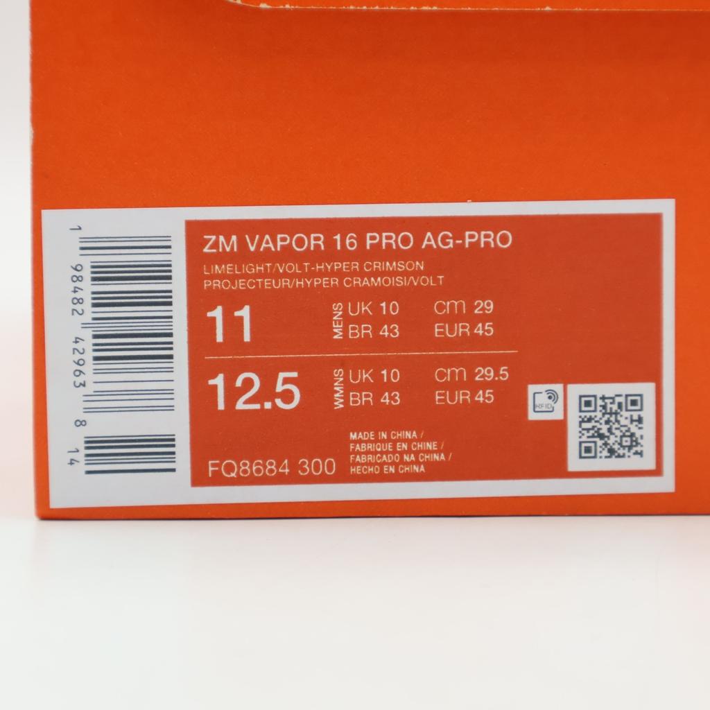 FQ8684-300 Nike Mercurial Vapor 16 Pro AG Limelight Hyper Crimson Volt (Мужской)