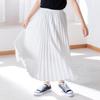 Summer 2025 Kids' Japanese Style Pleated Midi Skirt