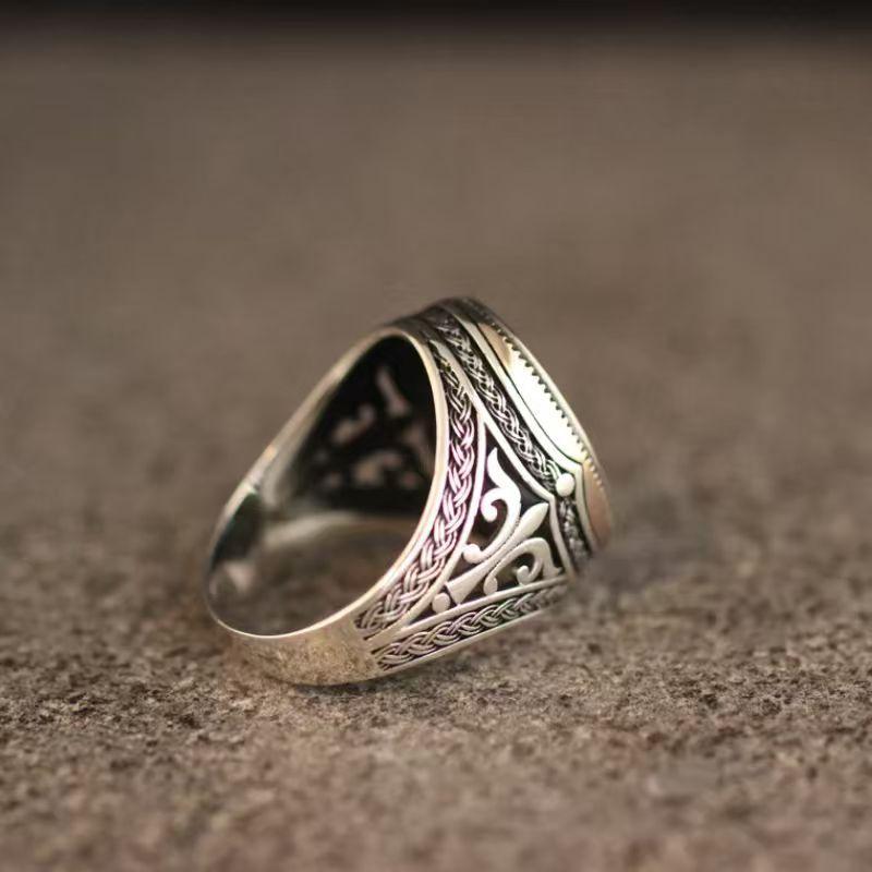Customizable pattern rings, retro and fashionable jewelry, trendy rings