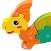 Детская деревянная головоломка Dino Colors 3D Когнитивная интерактивная Животные Монтессори Игрушки для Детей