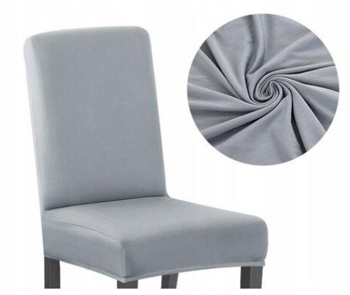 Smooth Gray Chair Cover Universal