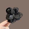 Large Summer Lace Edge Bow Claw Clip Hair Accessory for Women - Multi-Layer Feather Design