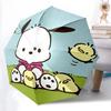 1pc Chibi Friends Outdoor Umbrella - Automatic Opening & Closing, Foldable Design, Iron Frame, Festival Gift for Fans, Travelers, Daily Use.K053