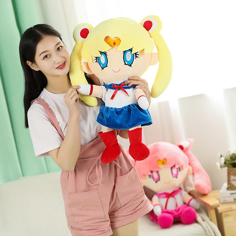25 см кавайные плюшевые игрушки Sailor Moon Tsukino Usagi милые девчачьи сердечки мягкие аниме куклы подарки украшение для дома и спальни