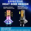 2 шт. 30000 лм H4 H7 Светодиодные лампы для фар Мини Турбо H11 LED H8 9005 HB3 H1 80 Вт Автомобильные противотуманные фары Ближний/дальний свет Фара Автоматический Plug&Play Лампа 6500K Белый