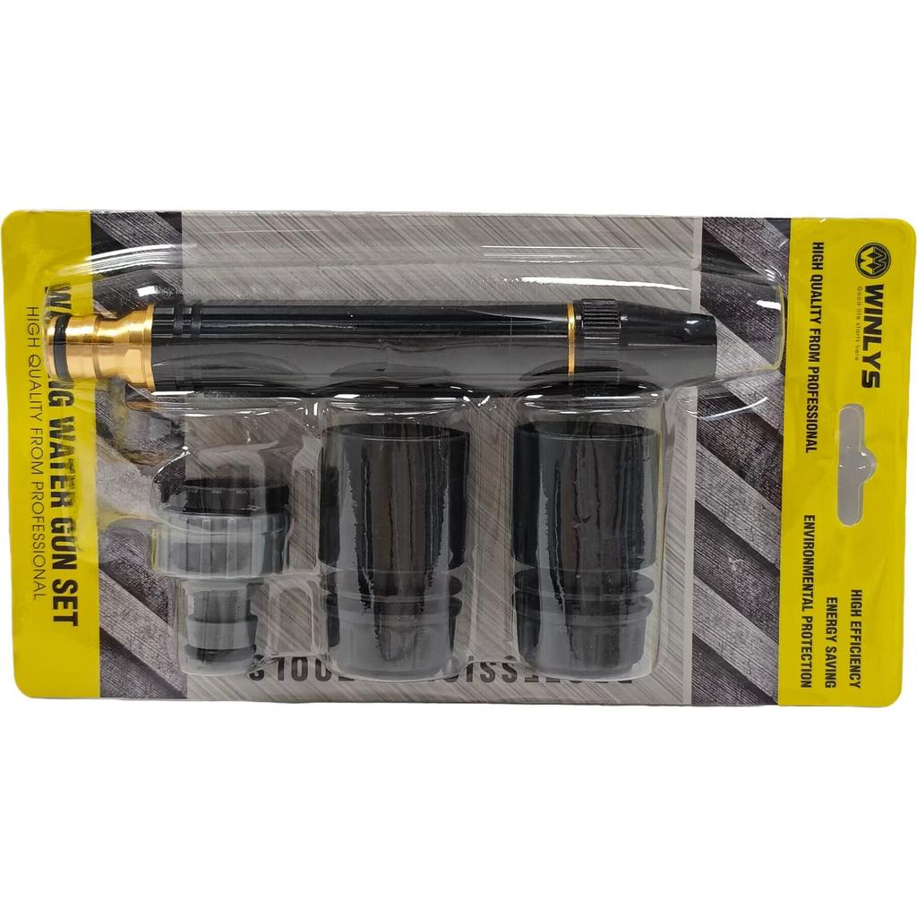 All-in-One Water Hose Nozzle Kit, Multi Function Water Spray Mist Waterjet Nozzle Diffuser, High Pressure Washer Nozzle Set
