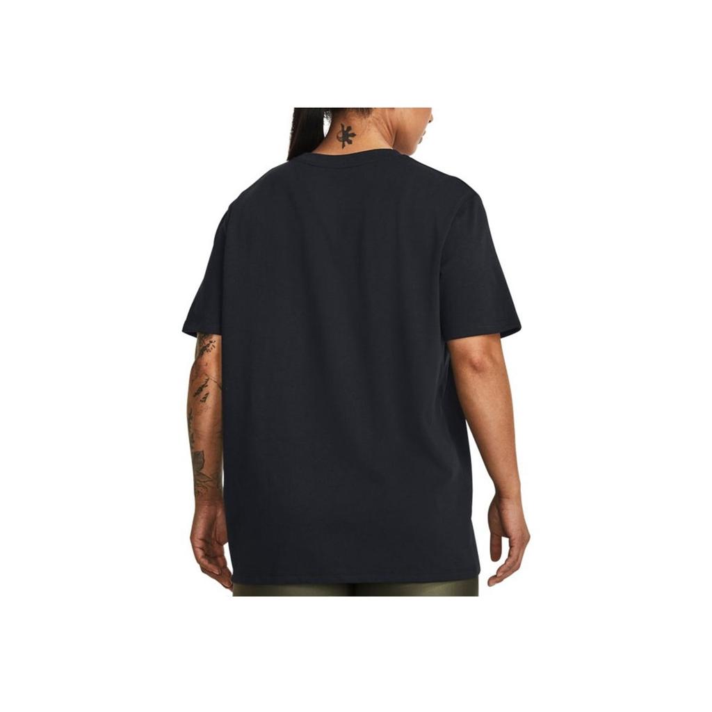 Under Armour Make All Logo Print Training T-Shirt Women Tops Black 1379390-001