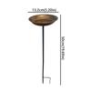 Large Capacity Bird Water Drinker Retro Style Outdoor Bird Bath Metal Bird Feeder  Porch Decoration
