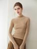Women's Slim Fit 100% Pure Cashmere Half-High Neck Sweater - Warm Knit Base Layer Top for Autumn/Winter
