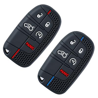 Силиконовый чехол для автомобильного ключа для Dodge Ram Charger Journey Durango Jeep Grand Cherokee Chrysler Keyless Fob Shell Holder