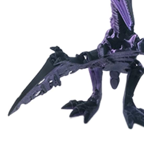 3D Printed Pterosaur Dino Skeleton with Articulated Joints Dinosaur Fidget Toy for Stress Relief Home Office Decor Executive Desk Toy