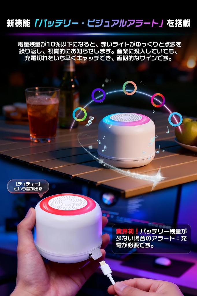Первый водонепроницаемый Bluetooth Беспроводной Bluetooth Ванна RGB 12 часов непрерывной Совместимый с кемпингом [Низкошумящий динамик индустрии 2026 года] Динамик,