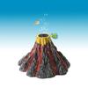 Aquarium Resin Volcano Rockery with Oxygen Pump Attachment - Home Decor Ornament for Fish Tanks