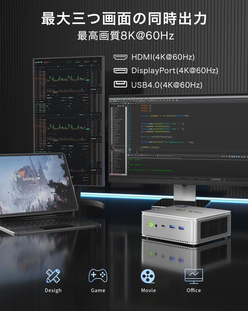 GMKtec Mini PC Intel Core Ultra 125H Windows11 Pro Mini PC Small PC DDR5 PCIe 2280 with LAN Mini Computer Nucbox K9 Gaming Mini PC 32GB+2TB (18M