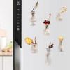 5/10Pcs Mini Vase Refrigerator Magnet DIY Home Office Kitchen Locker