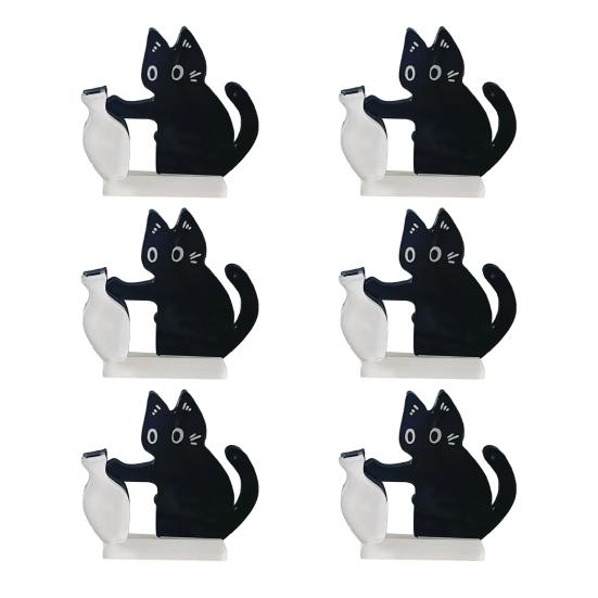 3/4/5/6 шт. Держатель для кошачьих усов Магнит на холодильник Кошачья шерсть Миниатюрная ваза Контейнер для коллекционирования Памятный сувенир для питомца Декорация