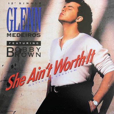 12-дюймовая пластинка ГЛЕНН МЕДЕЙРОС, БОББИ БРАУН - She Ain't Worth It (Расширенная версия MCA24030 MCA Records 1990 US Dance & Electronica Б/у