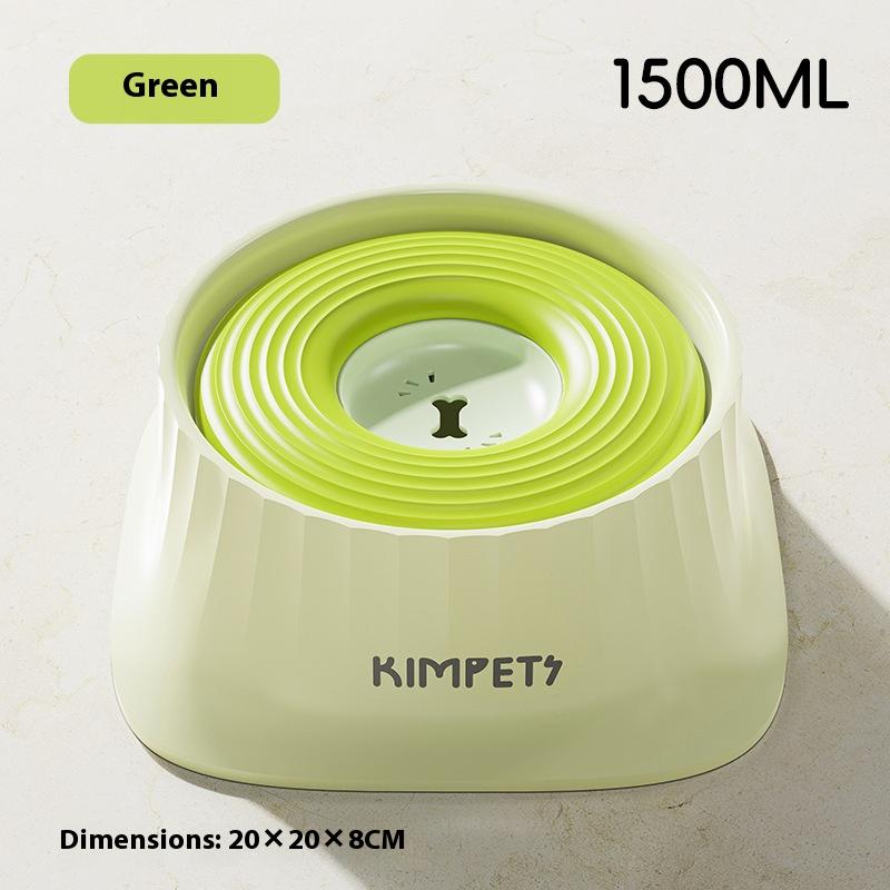 Anti Spill Dog Bowl Slow Feeder Floating Design Prevents Wet Chin Stainless Steel Pet Food Dish for Small Medium Breeds