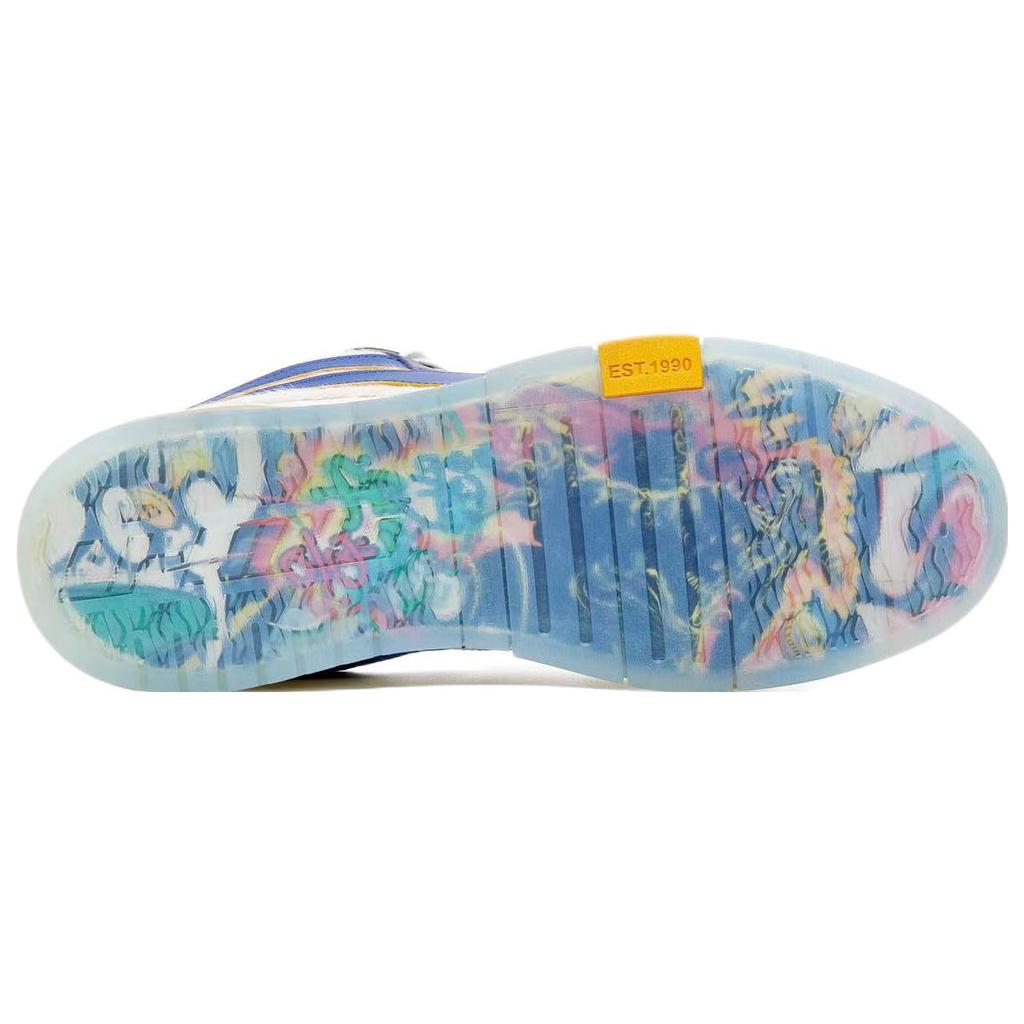 Li Ning Wave Pro Year Beast Нескользящие Амортизация Износостойкие Низкие Скейтборд-обувь Мужские Синий Белый AECT023-1