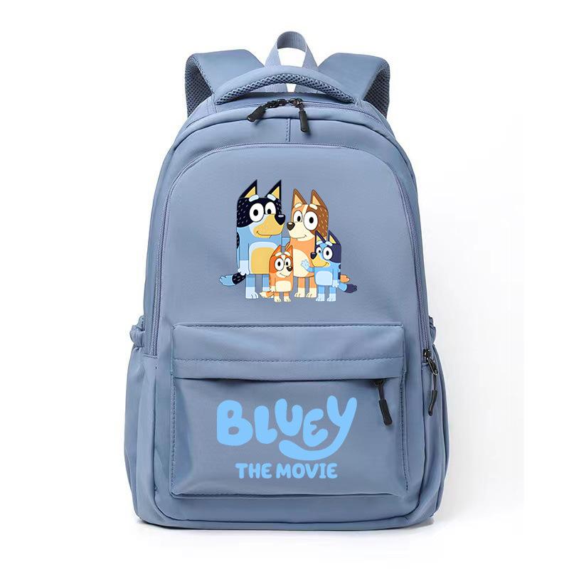 Забавный мультяшный рюкзак в стиле Bluey College, школьный рюкзак для отдыха, снижающий нагрузку на ученика