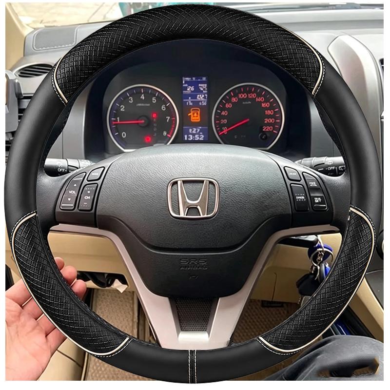 Ручная прошивка чехла на руль автомобиля для Honda CRV CR-V 2007 2008 2009 2010 2011 Сделай сам Замша и Кожа Аксессуар для интерьера