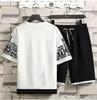 Men Sets Streetwear Short Sleeve O-Neck Printed STee +Shorts Summer Breathable Casual Man Hawaiian Suits 2 Pieces Set Sportswear