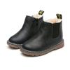 Children's Snow Boots Autumn and Winter New Boys British Style Solid Color Cotton Boots Girls Show Martin Boots