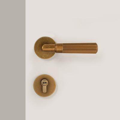 Dooroom Набор латунных дверных замков Ретро Простота Внутренний Замок для спальни Ванной комнаты Дверь Фиктивный замок Проходной Замок для приватности