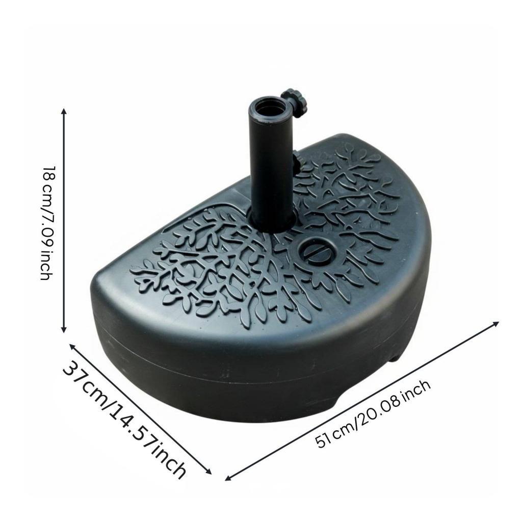 Wall Side Umbrella Base Space Saving Outdoor Shade Gear Easy Install for Balcony