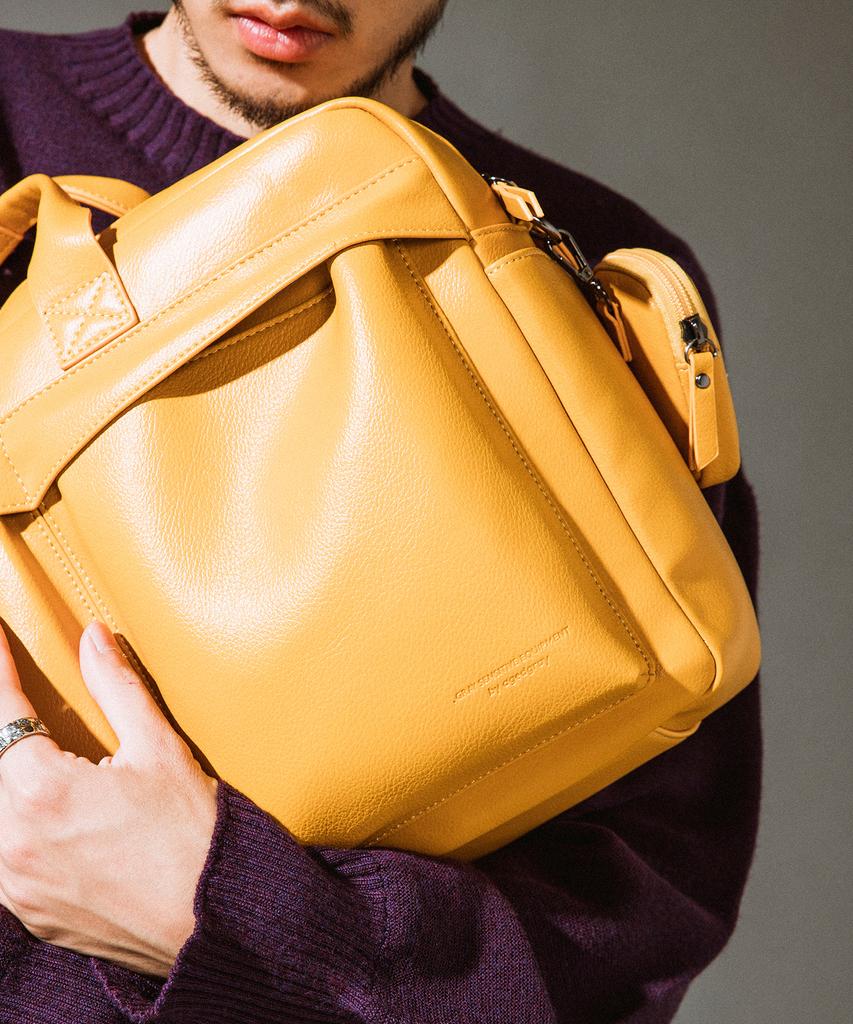 Старый серый сжатый портфель (манго)