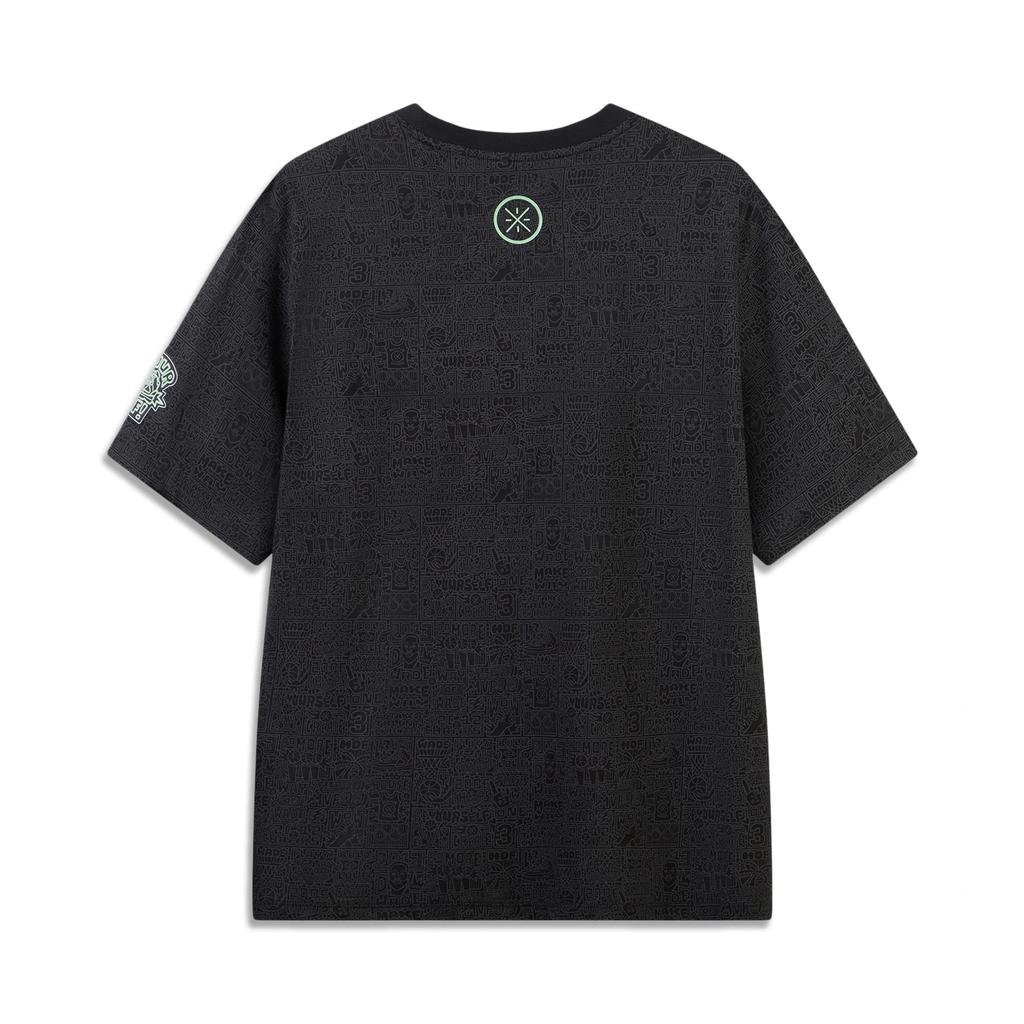 Men's Li-Ning Way Of Wade T-Shirts Men's Black Crew Neck Moderate