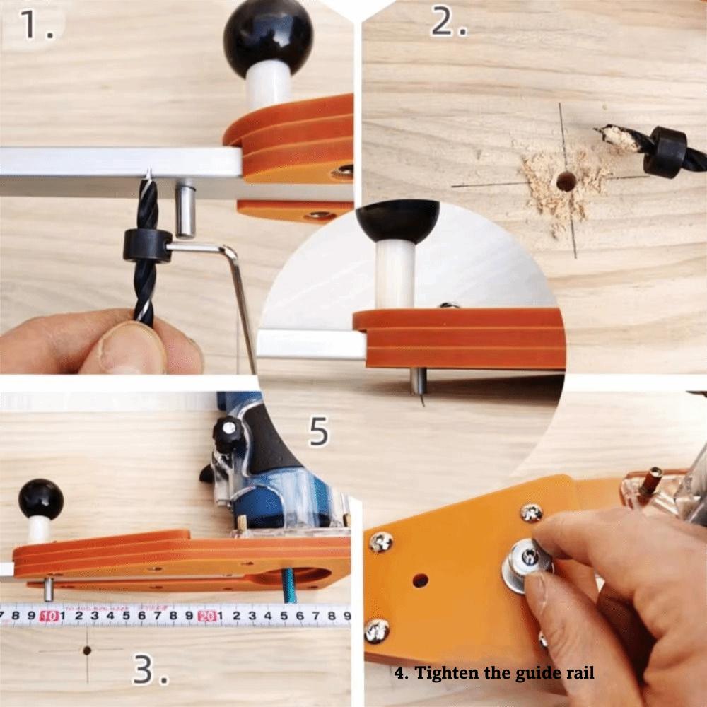 Fixing Bolts Circle Cutting Jig Adjustable Guide Router Circle Cutter Trimming Machine  Woodworking